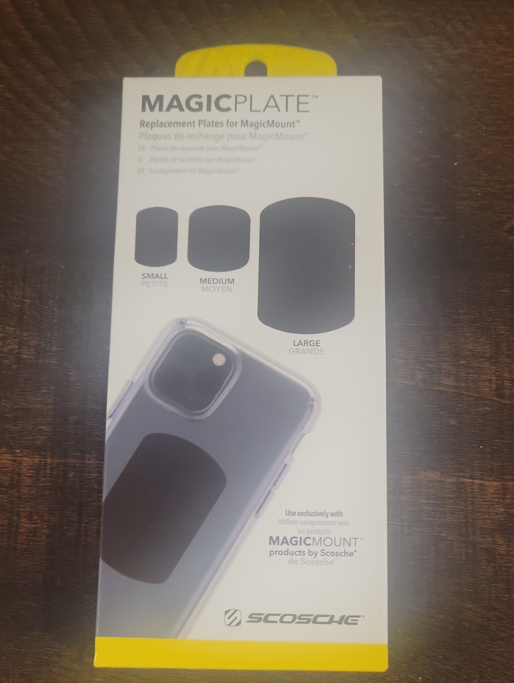 MagicPlate Replacement Phone Mount Plate - Black by Scosche